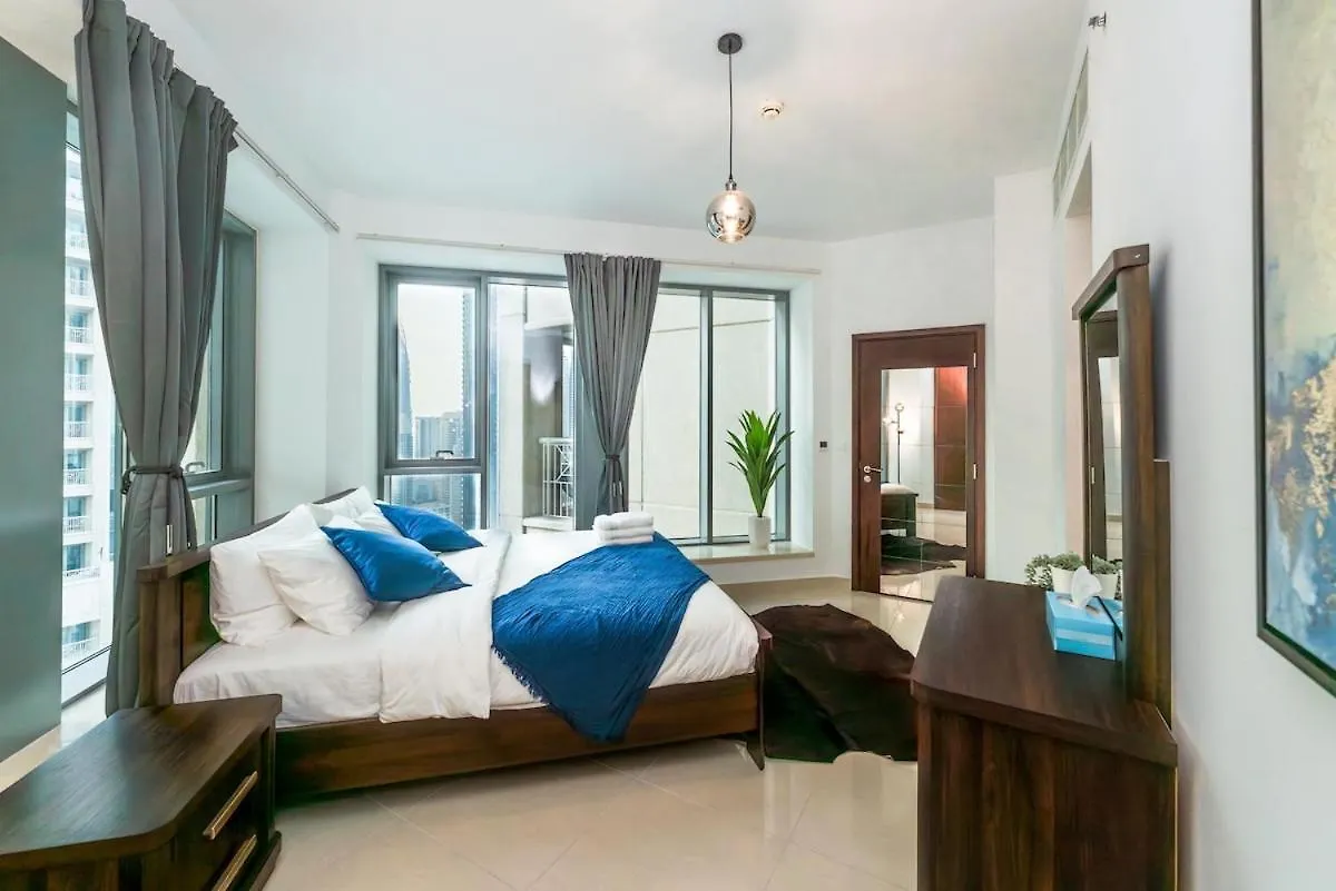 King 1Br Apartment With Burj Khalifa & Fountain View Dubaj