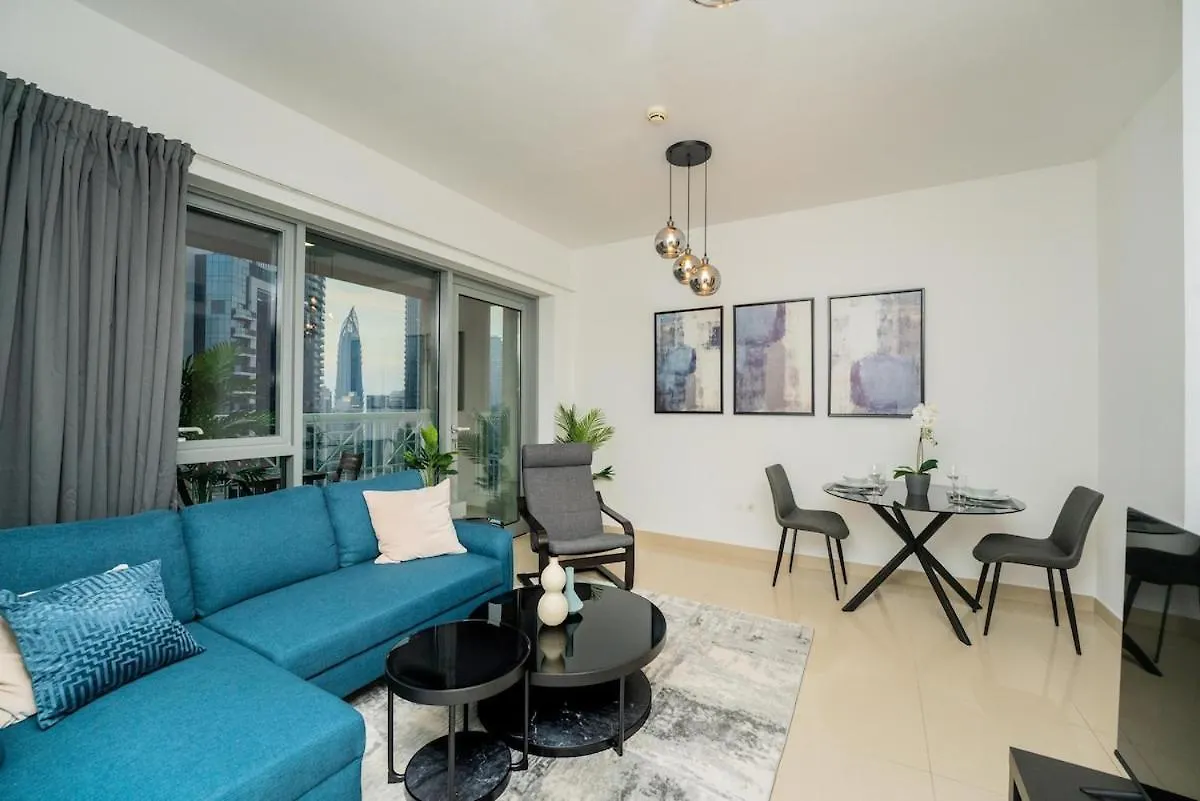 King 1Br Apartment With Burj Khalifa & Fountain View Dubaj